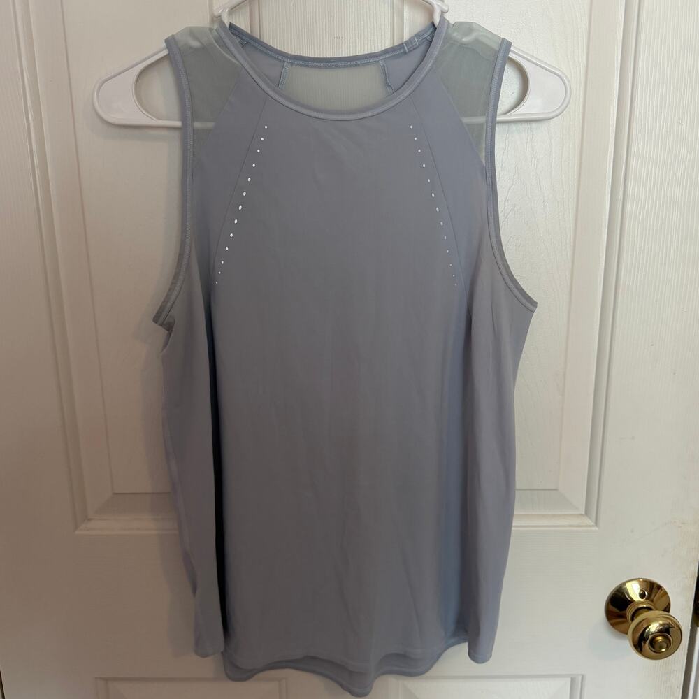 Lululemon Sculpt Tank Light Blue With Reflective Panels Women's 6